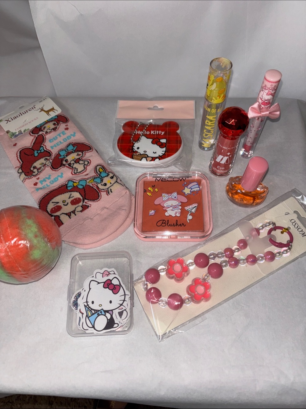 Hello Kitty Makeup-Accessory Bundle 10pcs